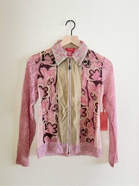 NWT Noun Vintage Paisley Beaded Blouse